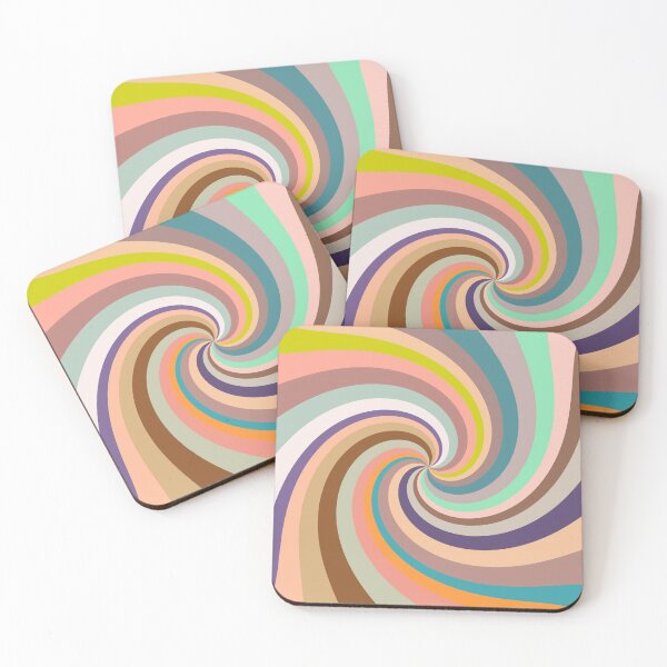 Item preview, Retro Rainbow Swirls 10 Boho Pastel designed and sold by MaryJaneRC.