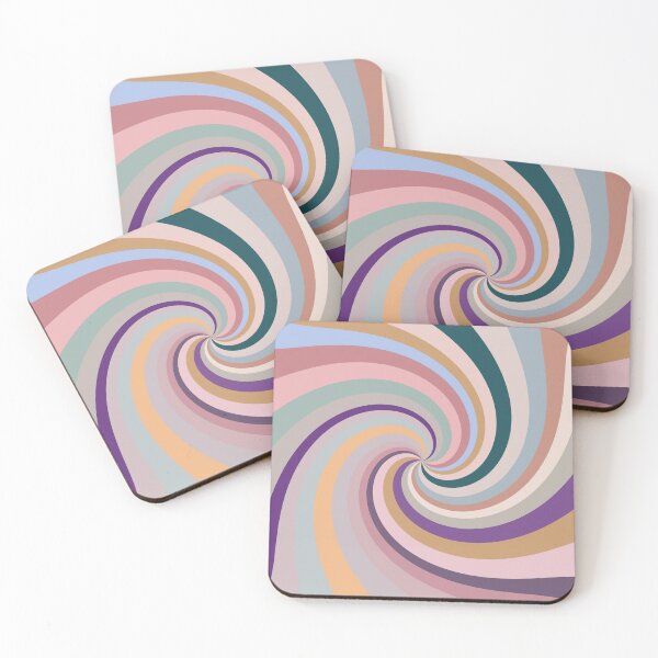 Item preview, Retro Rainbow Swirls 11 Boho Pastel designed and sold by MaryJaneRC.