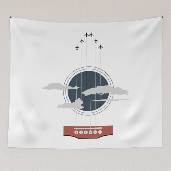 Artikelvorschau, Aviation T-ShirtMusic Guitar with Planes Aviation Design entworfen und verkauft von AgnesAnne.
