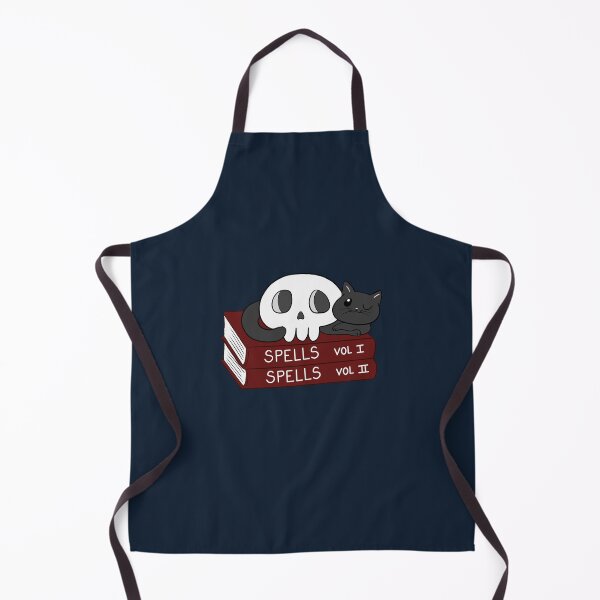 Item preview, witch and wizard spells - funny black cat and skull - adorable designed and sold by Patrick Gervacio.