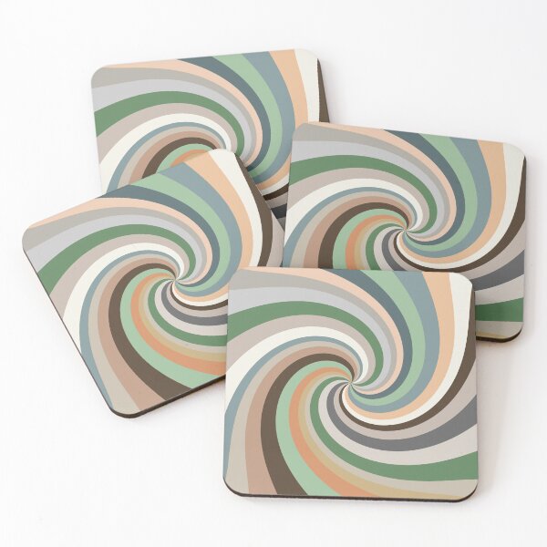 Item preview, Retro Rainbow Swirls 12 Boho Pastel designed and sold by MaryJaneRC.
