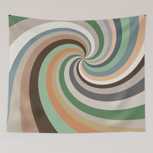 Item preview, Retro Rainbow Swirls 12 Boho Pastel designed and sold by MaryJaneRC.