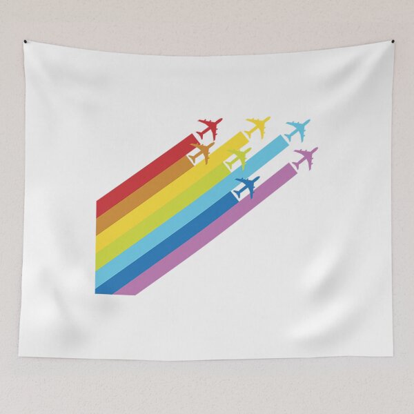 Artikelvorschau, Aviation T-ShirtRainbow Aviation Minimalist Design entworfen und verkauft von AgnesAnne.