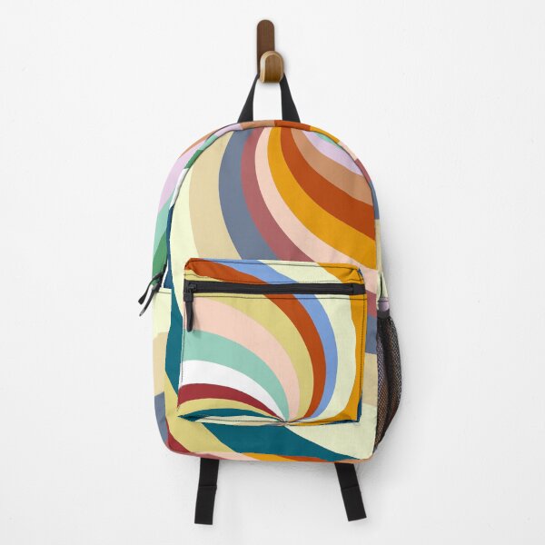 Item preview, Retro Rainbow Swirls 13 Boho designed and sold by MaryJaneRC.