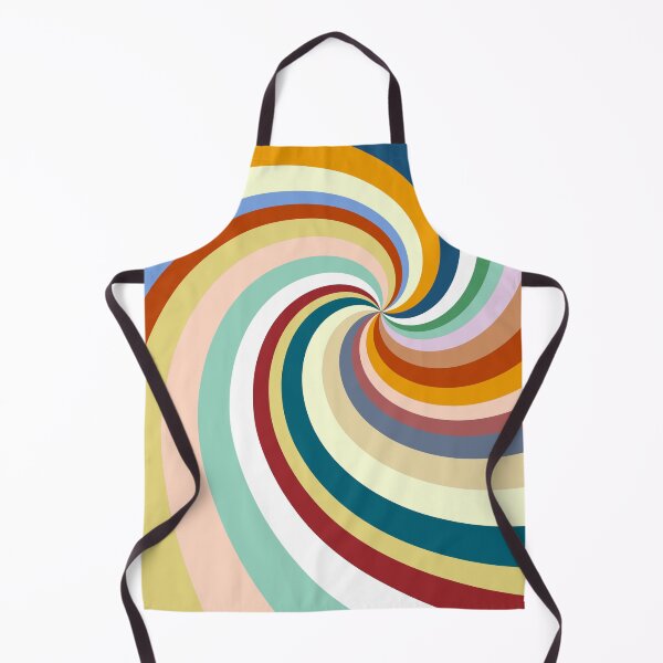 Item preview, Retro Rainbow Swirls 13 Boho designed and sold by MaryJaneRC.