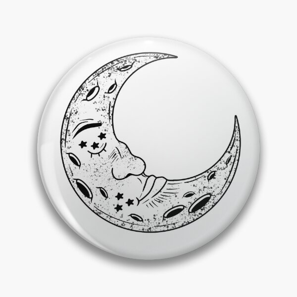 Item preview, Crescent moon face designed and sold by Calli Harris.