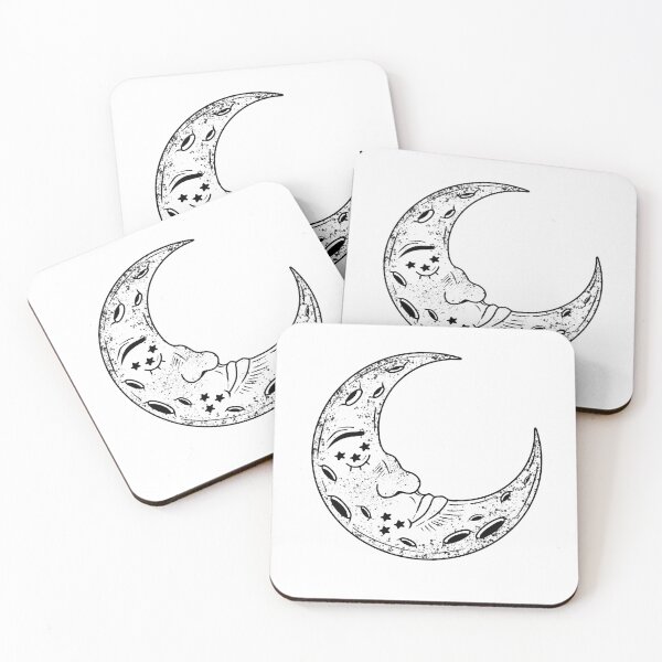 Item preview, Crescent moon face designed and sold by Calli Harris.