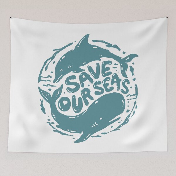 Item preview, Save The Planet Save The Seas designed and sold by Vector Scout Lab.