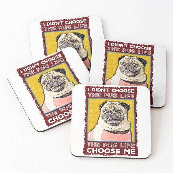 Item preview, No elegí la vida pug, la vida pug me eligió a mí designed and sold by csoDesign.