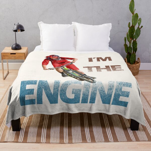 Item preview, I'm The Engine | Cycling Quotes | Red and Blue | Biking designed and sold by DrawingBoard.
