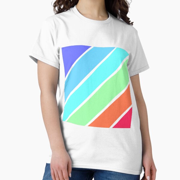 COLORFUL RETRO STRIPS Classic T-Shirt