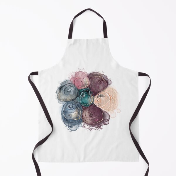 Item preview, Colourful flowers fluid art designed and sold by Mashusha-art.