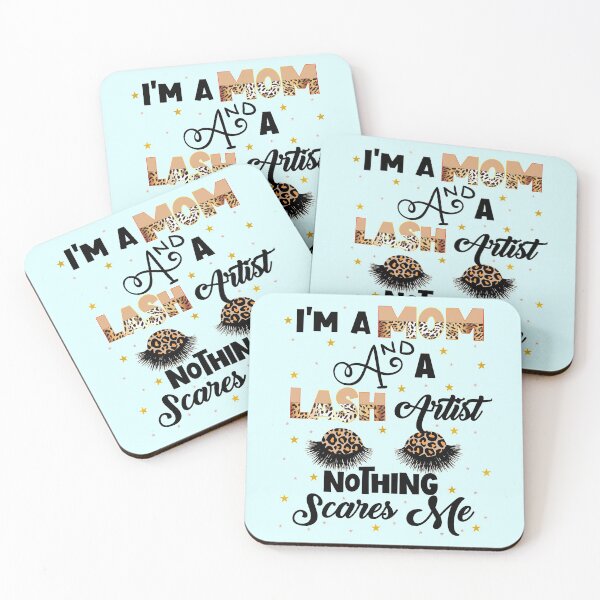 Item preview, I'm a Mom and a Lash Artist Nothing Scares Me Funny Lash Artist Cosmetologist Quote designed and sold by Nzgiftsandmore.