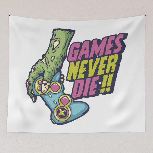 Item preview, Games Never Die!! designed and sold by Vector Scout Lab.