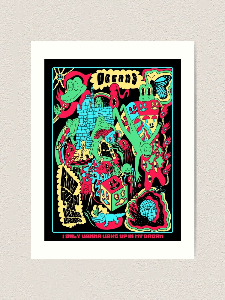 King Gizzard and The Lizard Wizard Wallpaper Print Art Board Print for  Sale by -alien