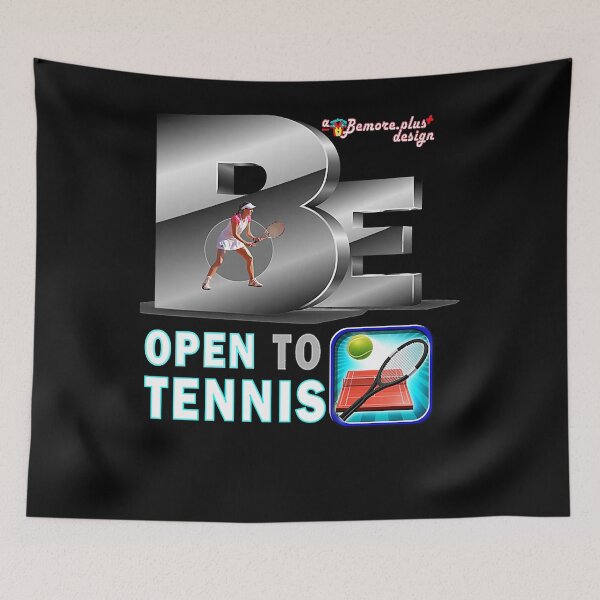 Item preview, Bemore.Plus Designs, Be Open To Tennis, teaseteetops, Tote  designed and sold by yoselinemc.