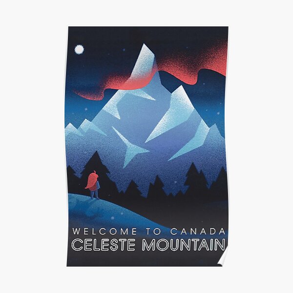 Celeste Game Mountain Poster Poster