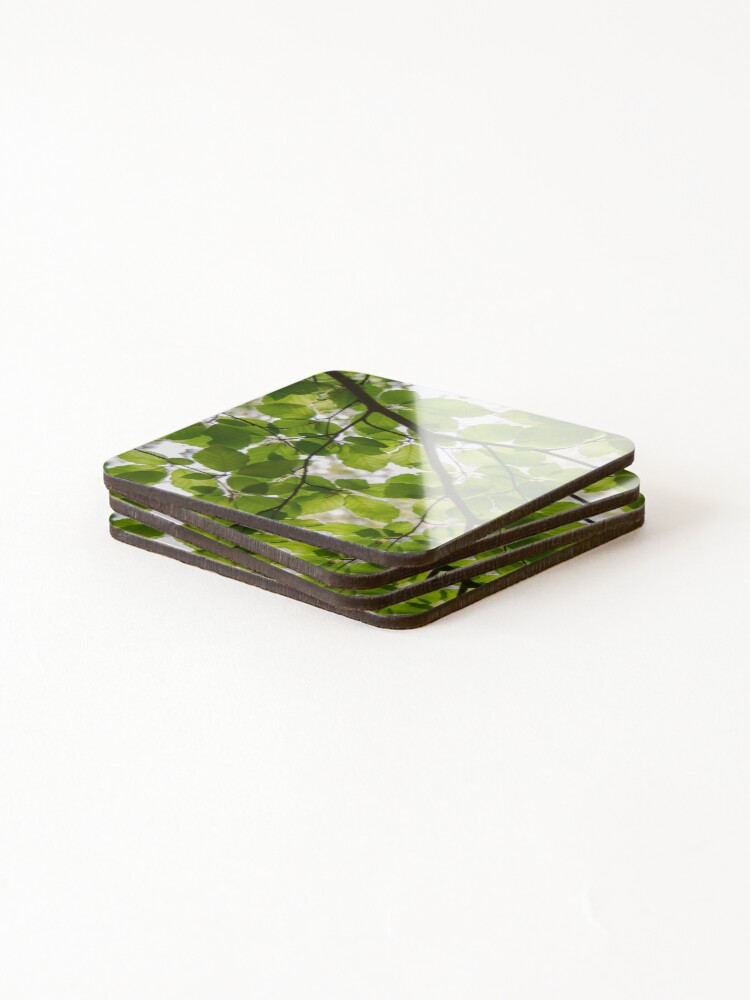 Thumbnail 4 of 5, Coasters (Set of 4), Beautiful Leave designed and sold by Rozlar.