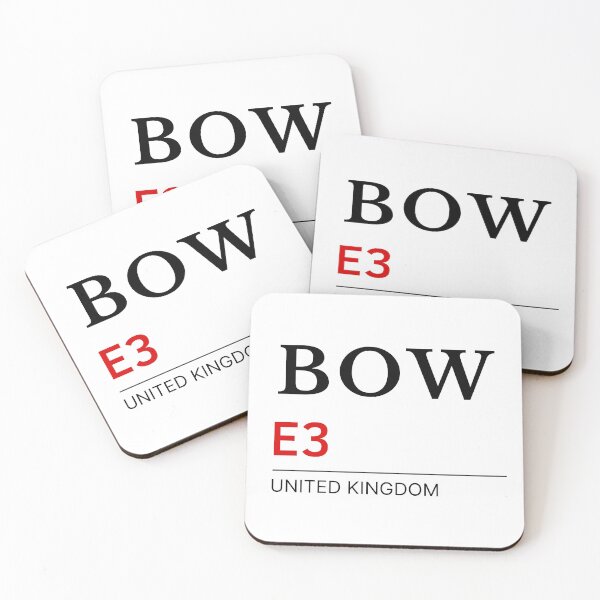 Item preview, Postcode Bow E3 United Kingdom designed and sold by Yayatachdiyat0.