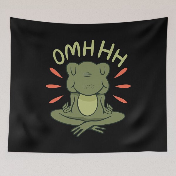 Item preview, Frog meditates designed and sold by DerSenat.