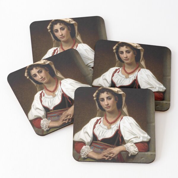 Item preview, The Neapolitan Girl by Hugues Merle designed and sold by academic-art.