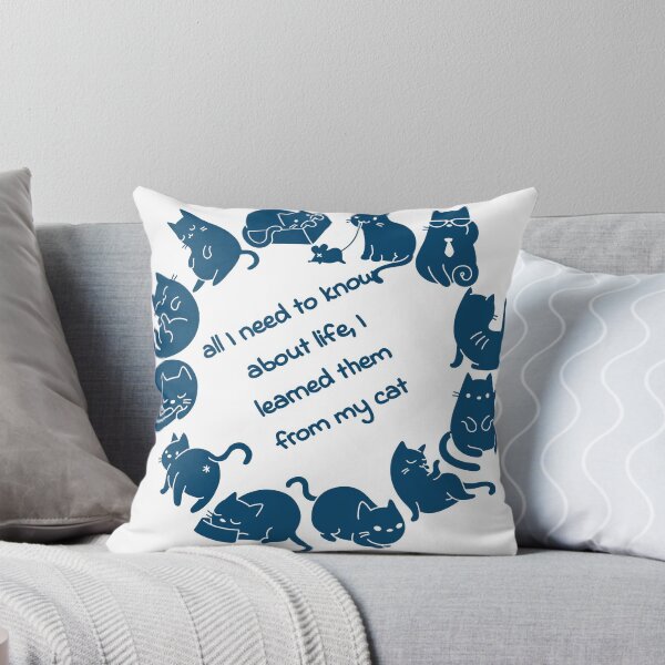 Item preview, All I need to know about life, I learned them from my cat designed and sold by Hexagon98.