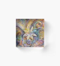 Eight armed starfish #DeepDream Acrylic Block