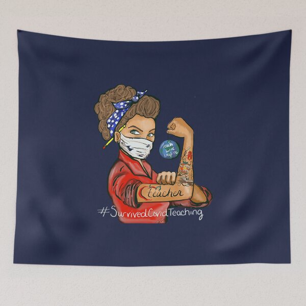 Item preview, Survived Covid Teaching designed and sold by hey-meow.