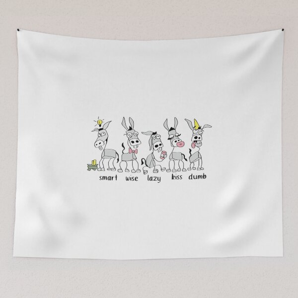 Item preview, Donkey Smart Funny  designed and sold by hey-meow.