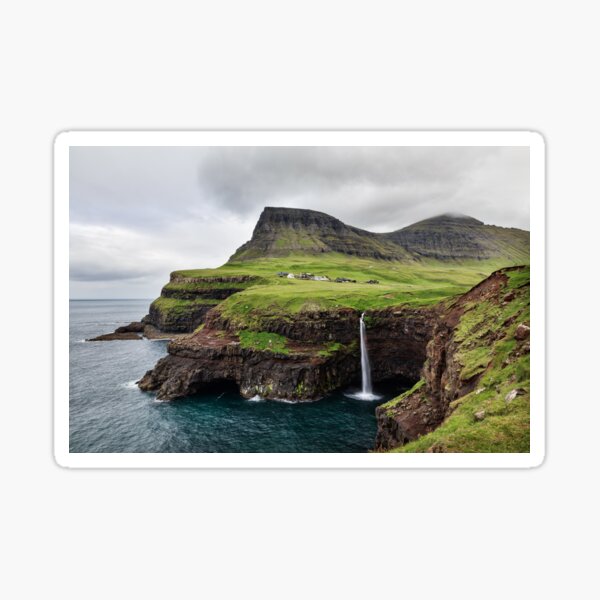 Gasadalur Falls Sticker