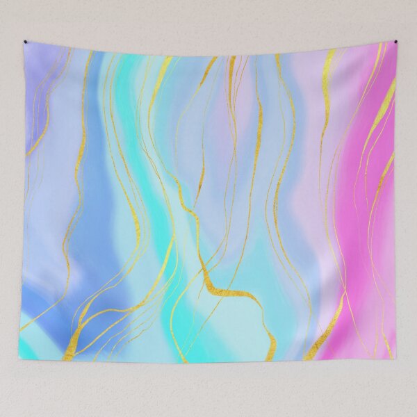 Item preview, Flowing Marble Effect with Gold Tint designed and sold by ojasha.