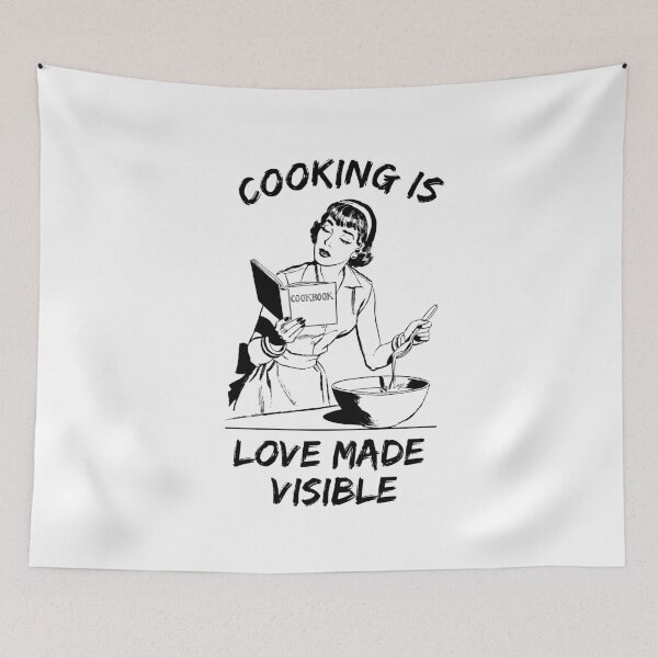 Artikelvorschau, Kochen ist Liebe sichtbar gemacht | Jahrgang entworfen und verkauft von SunsetCloud.