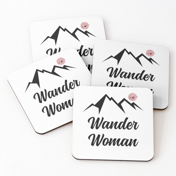 Item preview, Wander Woman Female Trekking Hiking Mountain Trails designed and sold by 74ninetees.