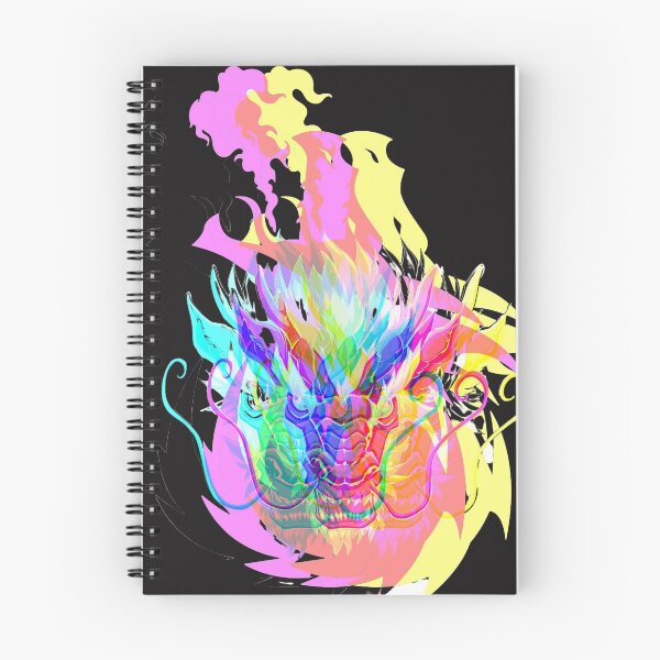 Item preview, colourful dragon angry blowing out fire designed and sold by KELVINKH.