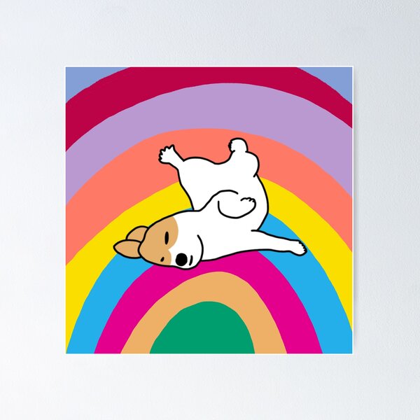 Item preview, A tired corgi designed and sold by painterOlivia.