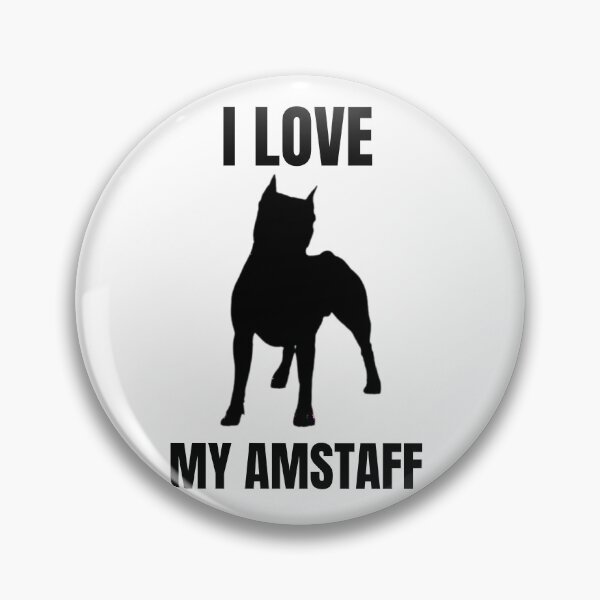 Item preview, I Love My AmStaff designed and sold by NiftyTees.