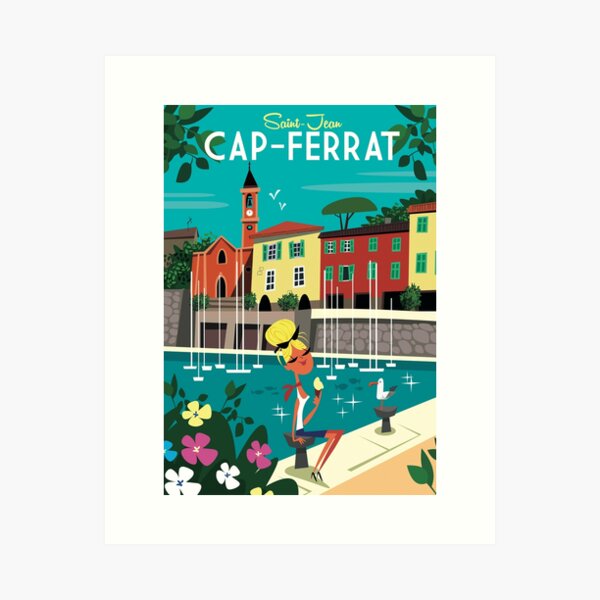 Aperçu de l'œuvre Affiche de Saint-Jean-Cap-Ferrat créée et vendue par GAGodel.