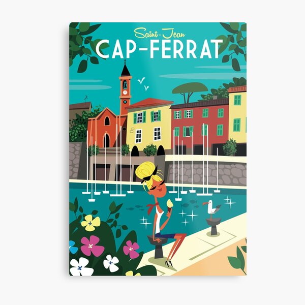 Saint-Jean-Cap-Ferrat poster Metal Print
