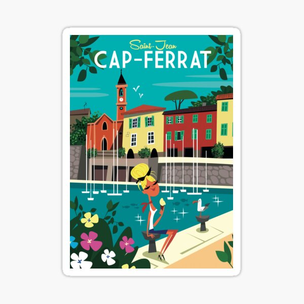 Saint-Jean-Cap-Ferrat poster Sticker