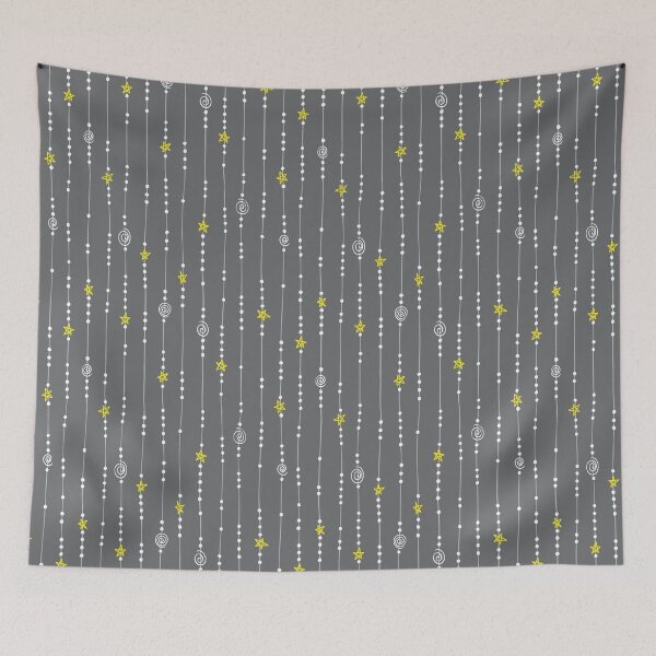 Item preview, Stars n' Swirls n' Beads (Gray, White, Yellow) designed and sold by JMTolman.