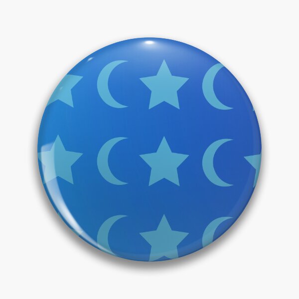 Item preview, Blue Crescent Moon and Star Pattern in Light/Dark Blue Gradient Sky designed and sold by ShaunSandhu.