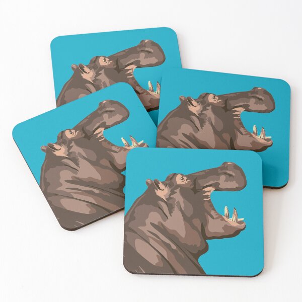 Item preview, Hippo Portrait designed and sold by GeoCreate.