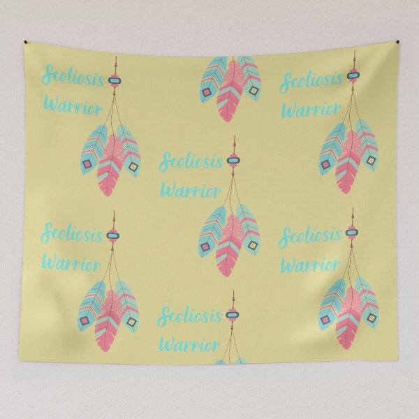 Item preview, Scoliosis Warrior -Bohemian Style (Yellow Background) designed and sold by hopescoliosis.