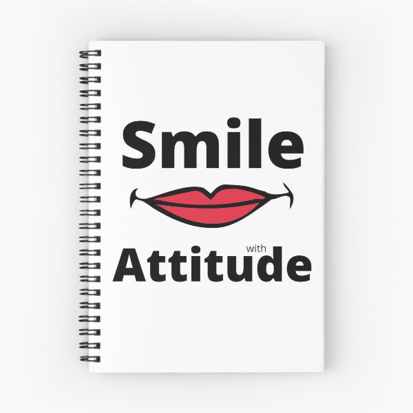 Item preview, Smile with Attitude Hardcover Journal designed and sold by mastercan.