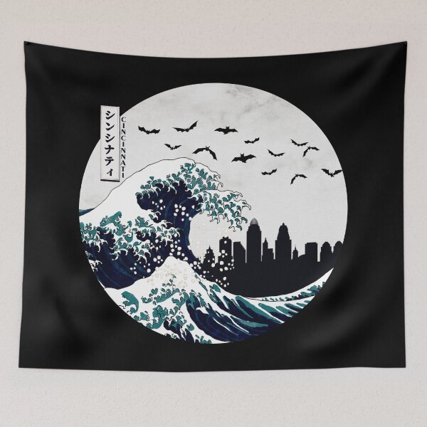 Item preview, Cincinnati Kanagawa Wave Dark designed and sold by DFerraz.
