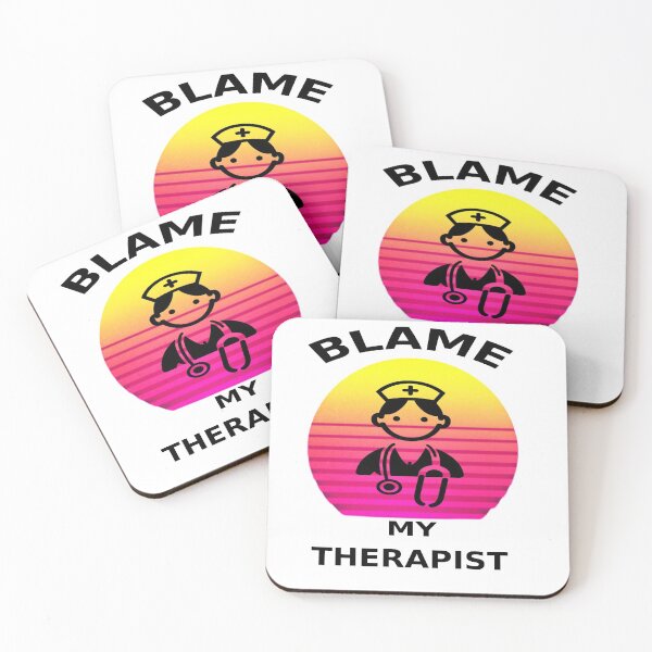 Item preview, Blame my therapist sticker designed and sold by shirtsdesignpk.