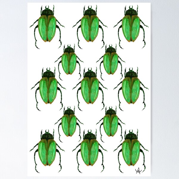 Item preview, ORCUS #6 Green Scarab Pattern a - Large designed and sold by ArsCorvinus.