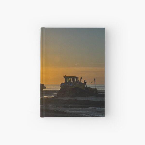 Workers at sunset Hardcover Journal