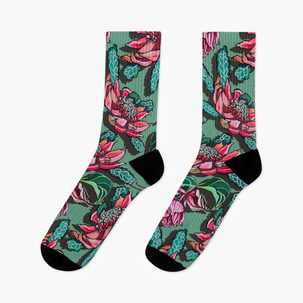 Item preview, Exuberantes flores tropicales verdes designed and sold by ariellemorris.