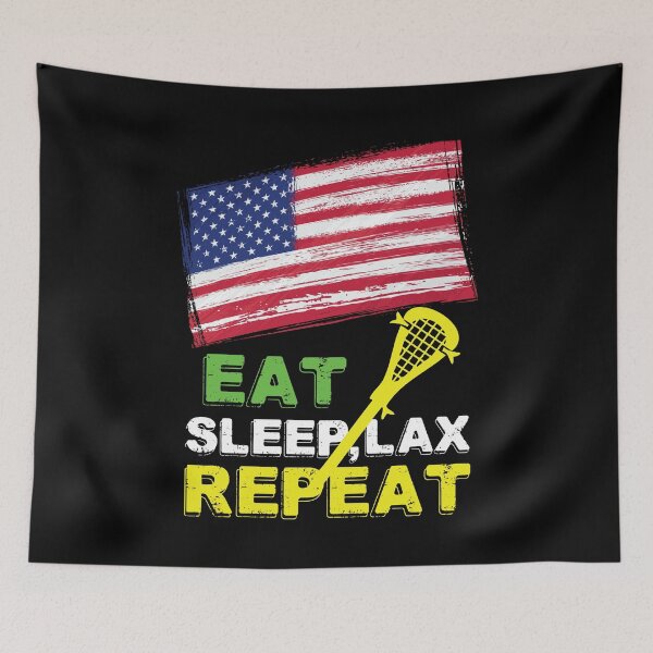 Item preview, Lacrosse Usa American Flag designed and sold by Buzzbazaar.